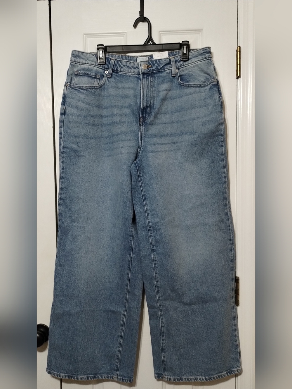 Time & Tru Women's Size 16 High Rise Wide Leg Jeans Medium Wash NWT